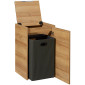 Pelipal Neutrale Einzelmöbel Highboard mit Wäscheklappe 43 cm geöffnet