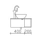 Pelipal Serie 6915 Waschtischunterschrank 60 cm Skizze