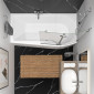 Repabad Arosa shower Raumspar-Badewanne - 170 links - Acryl - oben