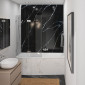 Repabad Arosa shower Raumspar-Badewanne - 170 rechts - Acryl - Beispiel