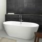 Riho Freistehende Badewanne Inspire-Acryl - 160 x 75 cm, Farbe: Weiß, Ambiente