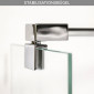 Breuer Europa Design Drehtür pendelbar mit Seitenwand, Stabilisationsbügel
