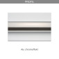 Breuer Europa Design Drehtür pendelbar mit Seitenwand, Profil Alu chromeffekt