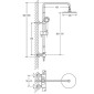 Treos Thermostat Duschsystem Serie 190 Skizze