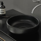 Burgbad Mya Keramik-Aufsatzwaschtisch schwarz