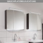 Puris Classic Line Spiegelschrank - 90 cm Waschplatzbeleuchtung