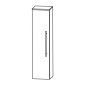Puris For Guests Highboard - 20 cm, mit 1 Tür, 2 Glasfachböden Skizze