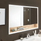 Puris Rounds Spiegelschrank - 125,1 cm, Einbauspiegelschrank Ambiente 2