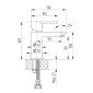 Avenarius Waschtisch-Einhebelmischbatterie 15 cm Skizze