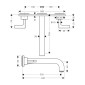 Axor Citterio Waschtischarmatur Unterputz mit Auslauf 226 mm,Hebelgriffen Skizze