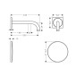 Axor Uno Waschtisch-Armatur Unterputz mit Infrarot Näherungstechnik Skizze