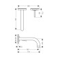 Axor Uno Waschtisch-Armatur Unterputz mit Joystick-Keramikmischsystem Skizze