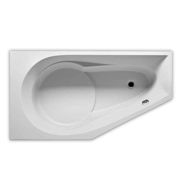 Riho　1001 RIHO Still Square Eck-Badewanne, mit Schürze weiß