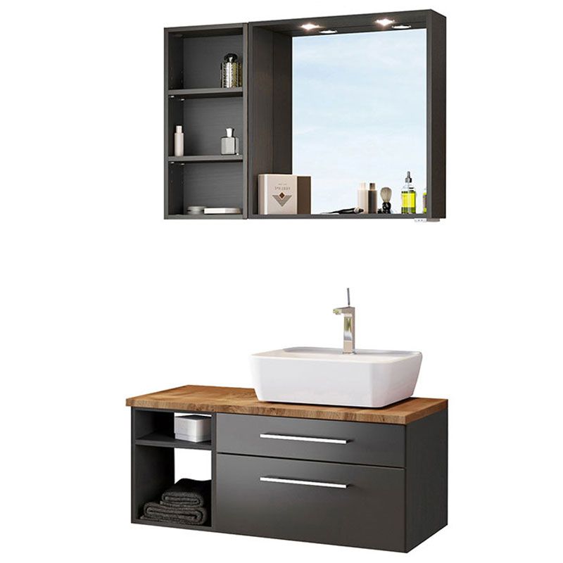 Held Möbel Davos Badmöbel Set
