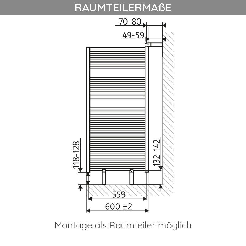 HSK Designheizkörper Montageset
