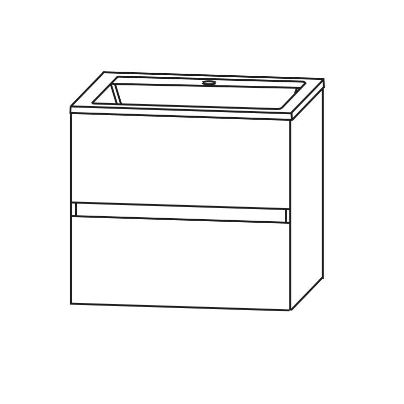 Laguna Spirit Waschtisch mit Unterschrank