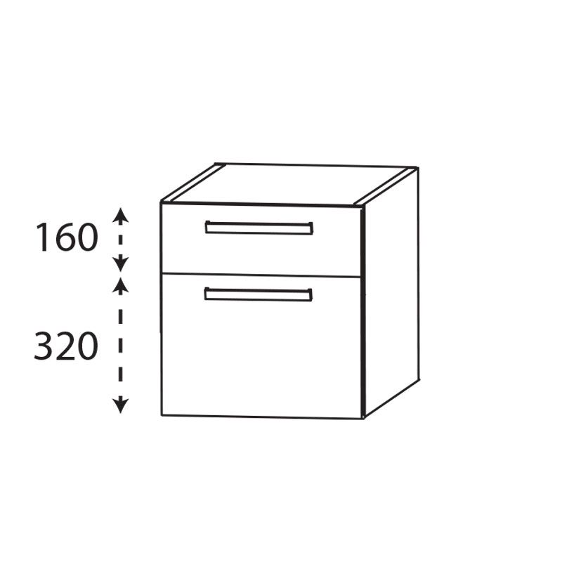 Laguna Platino 2.0 Plattenunterschrank