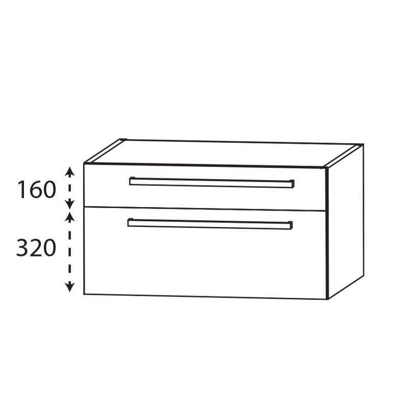 Laguna Platino 2.0 Waschtischunterschrank