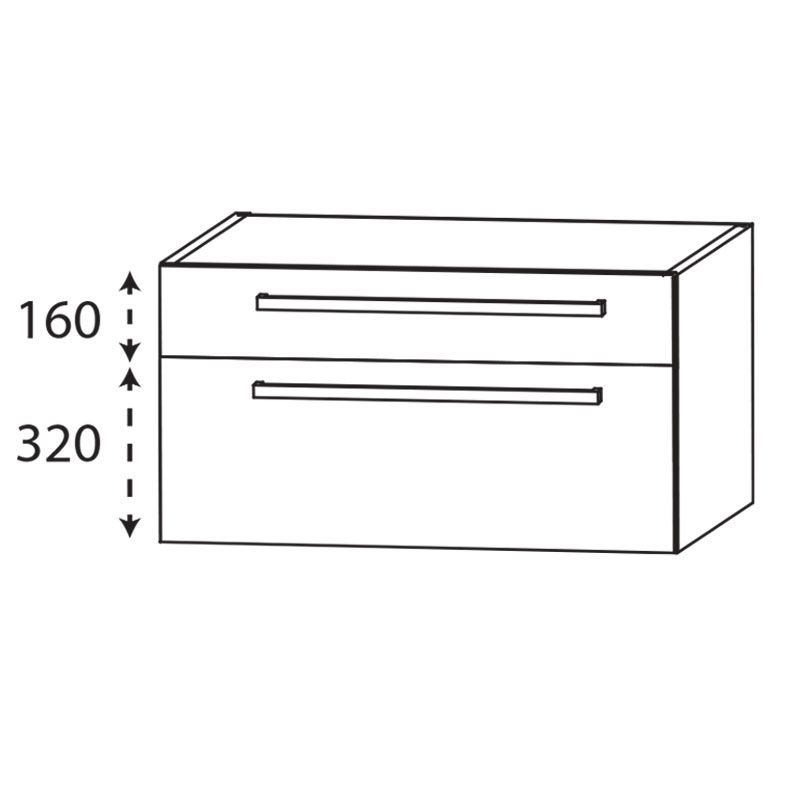 Laguna Platino 2.0 Waschtischunterschrank