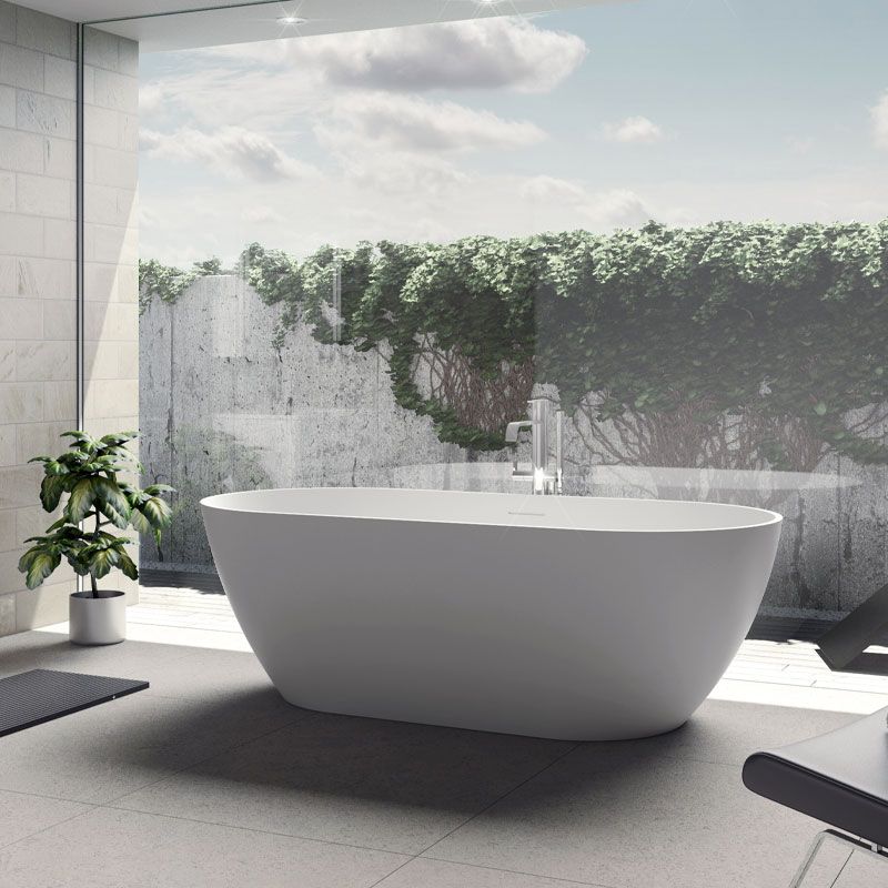 Riho Solid Surface Oval-Badewanne