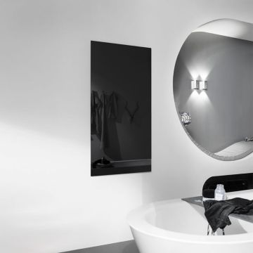 Corpotherma Infrarot Infrarotheizkörper Glas rahmenlos, schwarz