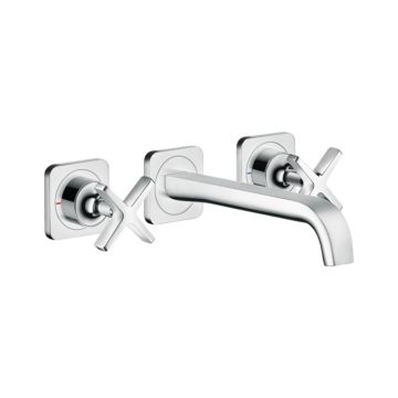 Axor Citterio Waschtischarmatur Unterputz mit Auslauf 220 mm und Rosetten