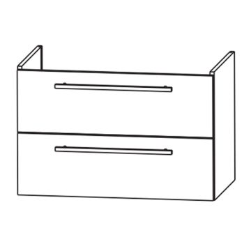 Laguna Waschtischunterschrank 115 cm Skizze