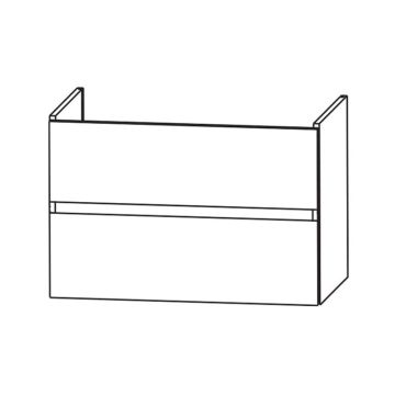 Laguna Waschtischunterschrank 56 cm Skizze