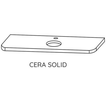 Laguna Orbis Waschtischplatte - 151 cm Skizze