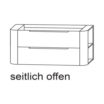 Laguna Orbis Waschtischunterschrank - 101 cm Skizze