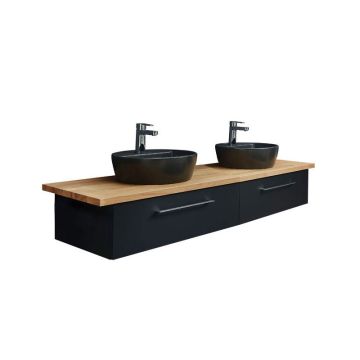 Pelipal PCON Aufsatzbecken mit Waschtischplatte und Unterschrank152 cm