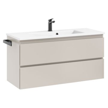 Pelipal PCON Mineralmarmor-Waschtisch mit Unterschrank 107 cm