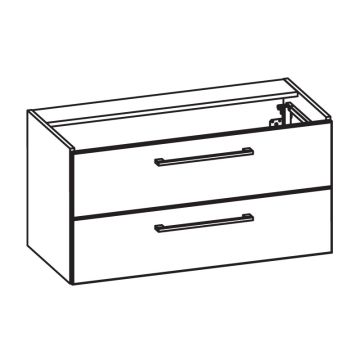 Pelipal PCON Waschtischunterschrank 115 cm Skizze