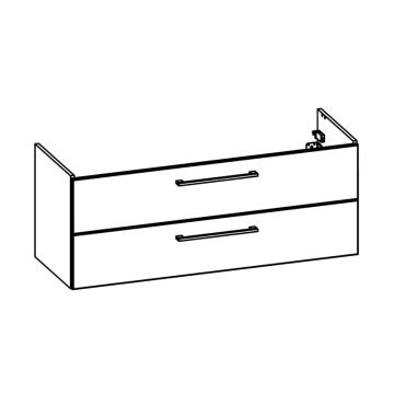 Pelipal PCON Waschtischunterschrank 125 cm Skizze