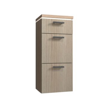 Puris Cool Line Highboard 30 cm, mit 2 Auszügen und 1 Schubkasten