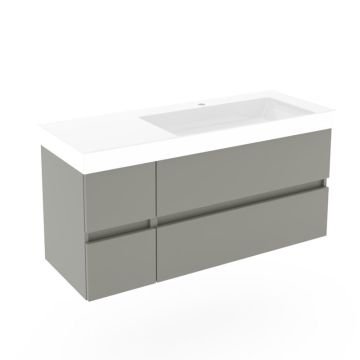 Puris Kera Plan Waschtisch mit Unterschrank - 122 cm