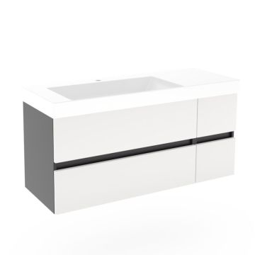 Puris Kera Plan Waschtisch mit Unterschrank - 122 cm
