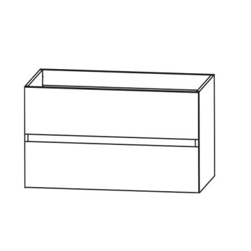 Puris Kera Plan Plattenunterschrank - 60 cm Skizze
