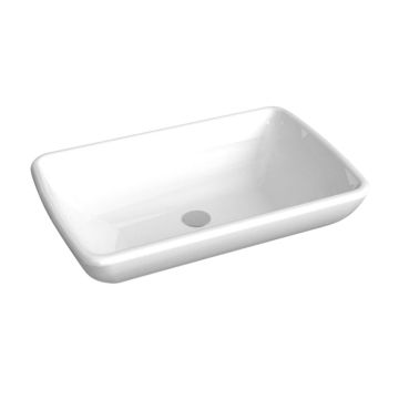 Puris Kera Plan Keramik Aufsatzwaschtisch V&B Loop 58 cm