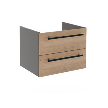 Puris Kera Plan Waschtischunterschrank - 60 cm, 2 Auszüge, für Ideal Standard