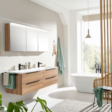 Puris Star Line Badmöbel Set 140 cm Doppelwaschtisch, Ambienetebild