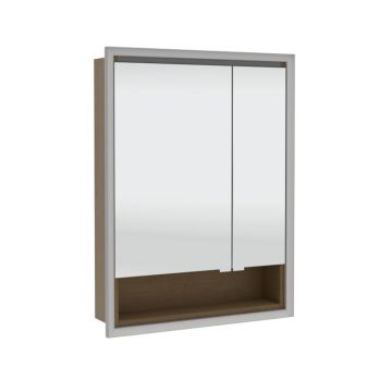 Puris Rounds Spiegelschrank - 65,1 cm links