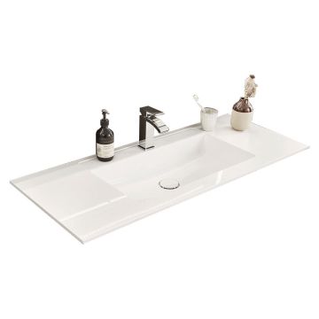 Puris Rounds Möbelwaschtisch - 123,2 cm, STONEPLUS