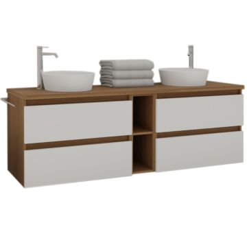 Puris Vialli Waschtisch mit Unterschrank Set 21 - 180,8 cm