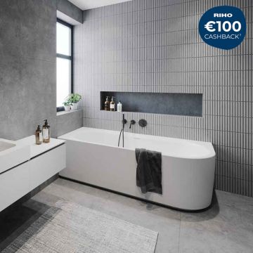 Riho Badewannen Eck-Badewanne Desire Corner Rechts - Acryl - 170 x 77 cm  Ambien