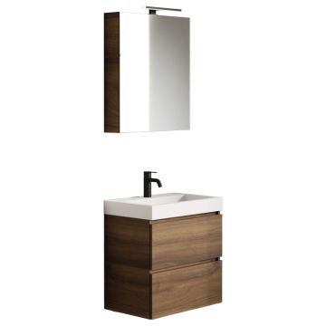 Riho Spring Vow Badmöbel Set 1 - 60 cm, Spiegelschrank, Mineralguss-WT, WTU