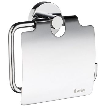 Smedbo HOME Papierrollenhalter / Toilettenpapierhalter mit Deckel