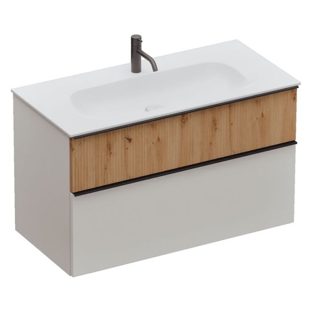 Burgbad Fiumo 2.0 Waschtisch mit Unterschrank