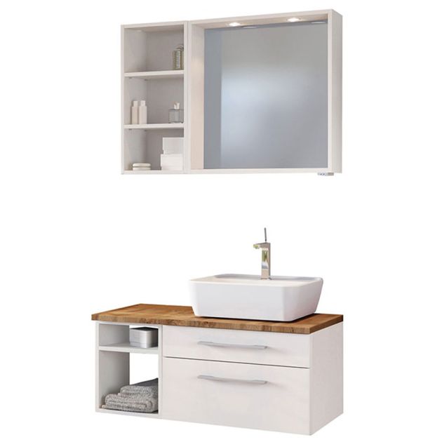 Held Möbel Davos Badmöbel Set