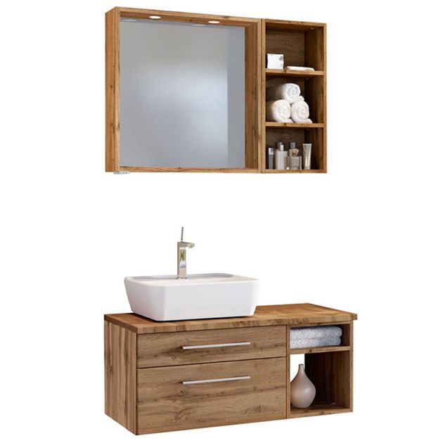 Held Möbel Davos Badmöbel Set